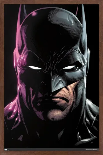 Vista 16 de Trends International DC Comics Batman - Póster de pared de retrato de 22.4 pulgadas de largo x 14.7 pulgadas, versión enmarcada en madera de granero
