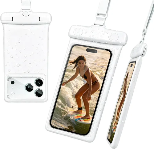 Vista 8 de wellhouse Funda impermeable para teléfono, funda impermeable para iPhone 17 16 15 14 13 Pro Max XS Samsung, IPX8 3D bolsa seca para teléfono celular