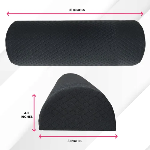Vista 9 de Almohada para la cabeza + almohada de piernas + funda lavable Almohada curvada de espuma viscoelástica con soporte para cuello y espalda