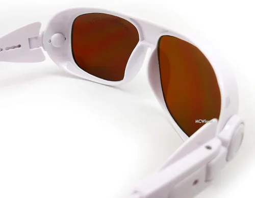 Vista 7 de MCWlaser 190-540nm y 800-1700nm Gafas de Seguridad Láser OD5+, Protección Yag, Láser Azul, Verde y Luz UV, Anteojos de Protección Láser para 405nm
