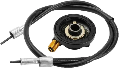 Vista 7 de KIMISS Engranaje de transmisión del velocímetro de 0.472 in con cable para piezas de scooter GY6 50cc 150cc