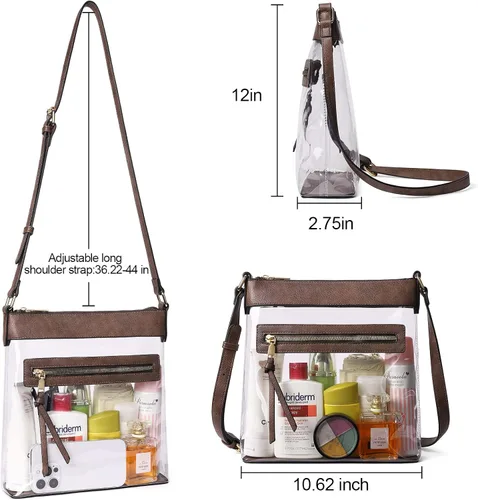 Vista 3 de CLUCI Crossbody Purses for Women, Medium Size Zipper Pocket Adjustable Strap, Soft Leather Women's Shoulder Handbags