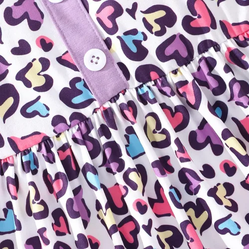 Vista 6 de Vestidos de verano para niñas pequeñas, túnica de dinosaurio, vestido casual de manga corta, vestido de patinadora para niños pequeños, 2-7T