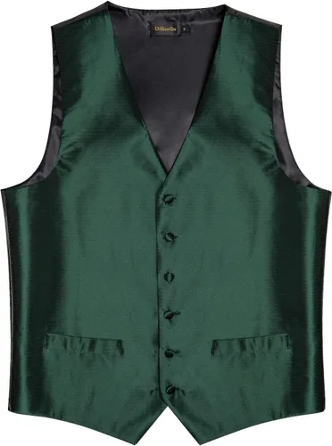 Vista 7 de DiBanGu Conjunto de chaleco y corbata de cachemira para hombre, 6 piezas de chaleco formal con pajarita preatada para esmoquin