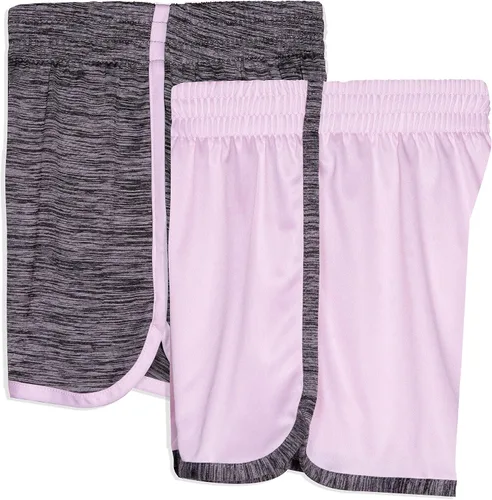 Vista 2 de Cheetah Conjunto de 2 pantalones cortos para correr y gimnasio para niñas