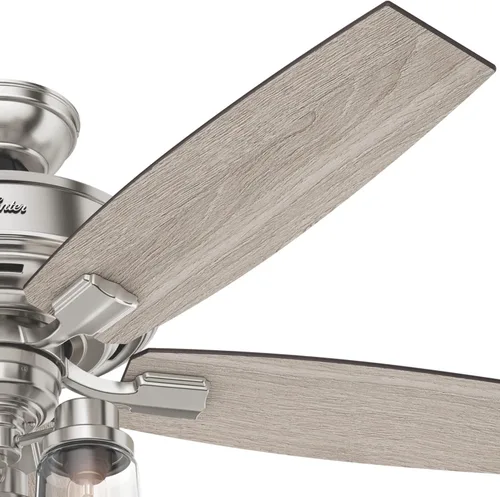 Vista 14 de Hunter Bennett 54190 - Ventilador de techo para interiores de 52 pulgadas con luces LED y control remoto, ventilador de techo de montaje estándar, 5