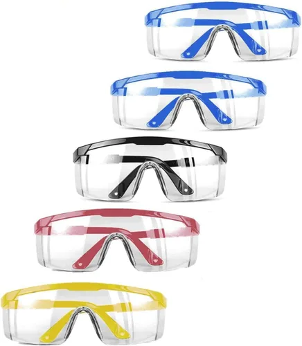 Vista 10 de Paquete de 3 gafas de seguridad, antivaho para los ojos, resistentes a los arañazos 3 piezas Negro