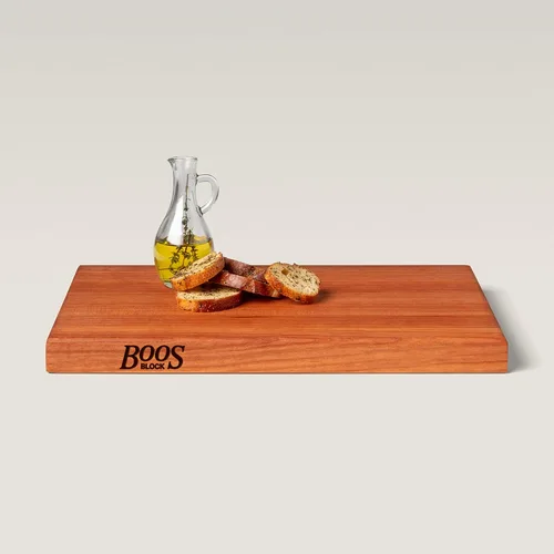 Vista 9 de John Boos R-Board Series Tabla de cortar rectangular de madera de cerezo de 18 x 12 pulgadas, 1.5 pulgadas de grosor, bloque de carnicero reversible