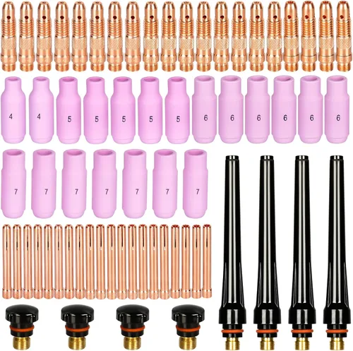 Vista 10 de 5 unids TIG soldadura 57Y02 tapa trasera larga para la antorcha de soldadura TIG wp 17 18 26 consumibles de Tig de la serie Suministros de soldadura