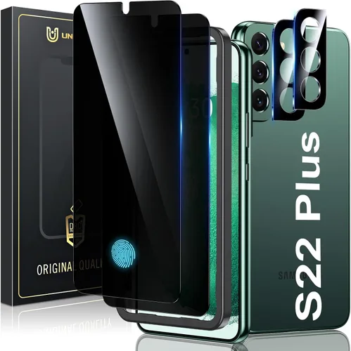 Vista 12 de UniqueMe Paquete de 2+2 protectores de pantalla de privacidad para Samsung Negro