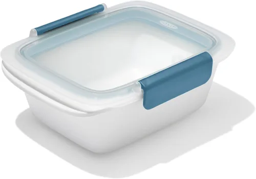 Vista 16 de OXO Good Grips Prep and Go - Recipiente dividido para 2 tazas, color azul océano