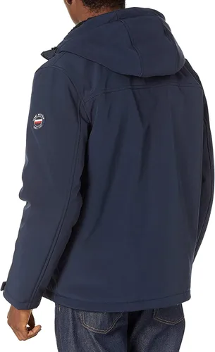 Vista 3 de Tommy Hilfiger Chaqueta con capucha resistente al agua Soft Shell para hombre