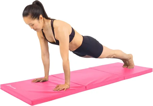 Vista 4 de ProsourceFit - Esterilla de ejercicios plegable de 3 pliegues - Rosa