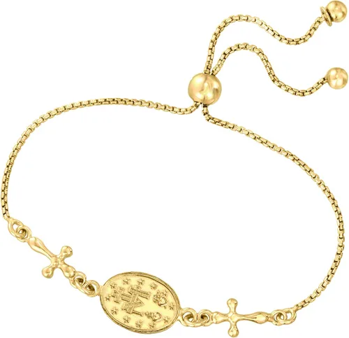 Vista 5 de Ross-Simons Pulsera Bolo con medalla milagrosa Oro no conocido