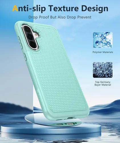 Vista 608 de FNTCASE Funda para iPhone 17 Pro: Fundas delgadas translúcidas de color azul claro compatibles con MagSafe, protección completa de la cámara