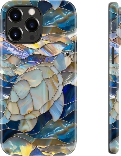 Vista 10 de LUHOURI Funda para iPhone 12 Mini, compatible con carga inalámbrica, doble capa, interior de silicona suave + carcasa exterior dura, bonito diseño
