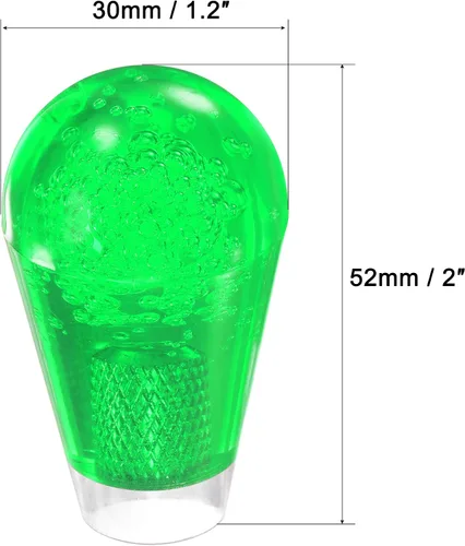 Vista 2 de uxcell Ellipse Oval Joystick Head Rocker Ball Top Handle Arcade Game Reemplazo Amarillo Verde