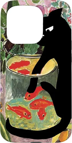 Vista 14 de Matisse's Goldfish and A Cat Case for iPhone 17
