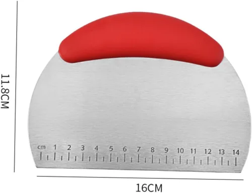 Vista 8 de Cortador de masa raspador de masa de grado alimenticio, cortador de masa con báscula de acero inoxidable