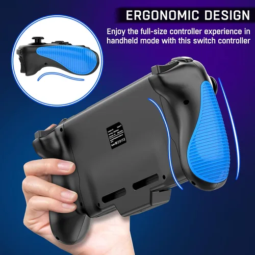 Vista 2 de Gammeefy Switch Controllers, Switch Controller One Piece Joy Pad Replacement for Switch Pro Controller, Switch Controllers Remote Suitable for Big