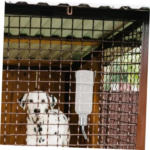 Vista 5 de Dispensador de botellas de agua colgantes para mascotas pequeñas, alimentador de agua automático portátil para conejos, gatos, pájaros, protección