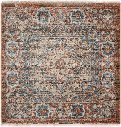 Vista 43 de SAFAVIEH Bijar Collection - Alfombra decorativa de 2 pies 3 pulgadas x 4 pies, marfil y óxido, diseño oriental envejecido, no desprende pelusa