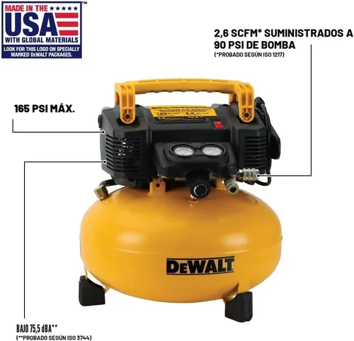 Vista 2 de Hotcakes Compresor DeWalt dwfp55126 6-galón 165 PSI
