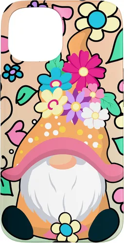 Vista 6 de Funda para iPhone XR con diseño de gnomo de verano y flores de margarita