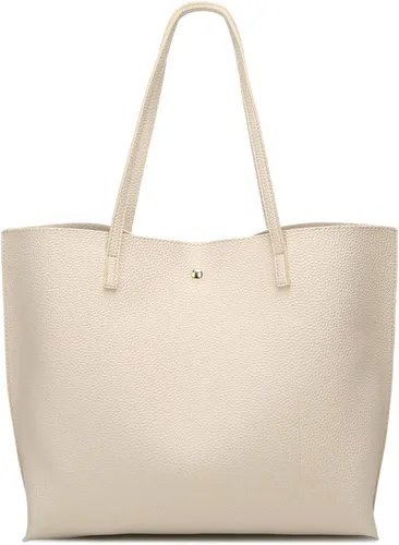 Vista 4 de Dreubea Women's Soft Faux Leather Tote Shoulder Bag from, Big Capacity Tassel Handbag
