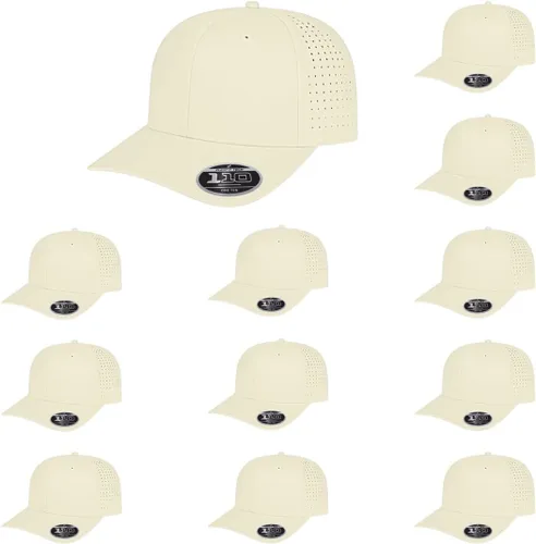 Vista 30 de Cap America i8533 Flexfit 110 Gorra Snapback Perforada de Rendimiento de Perfil Medio de 6 Paneles con Protección UV y Snapback Ajustable