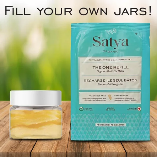 Vista 9 de Satya Organic All Over Body Balm - Llena tu propio/recarga - Recarga de loción en barra para todo tipo de piel - Hidratante de bálsamo facial