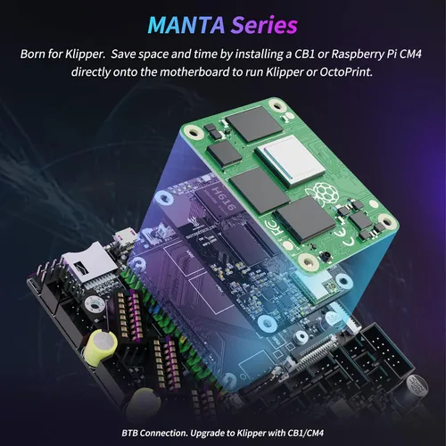 Vista 9 de BIGTREETECH Manta E3EZ + CB1 V2.2 + 5 piezas EZ2209 Kit de soporte para correr Klipper Firmware Kit de placa de control silencioso para impresoras