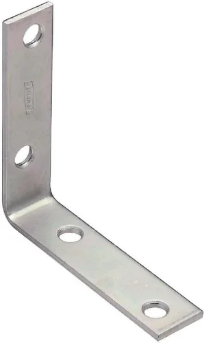 Vista 5 de NATIONAL/SPECTRUM BRANDS HHI N113-456 - Plancha de esquina de 3 x 3/4 pulgadas, paquete de 4