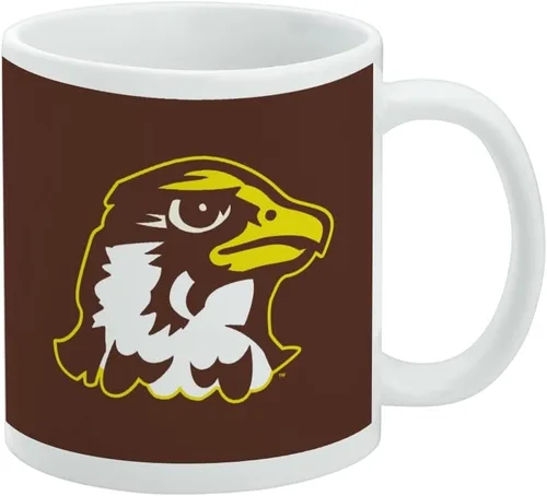Vista 83 de Taza de cerámica con el logotipo principal de la Universidad Rider, taza de regalo novedosa para café, té y bebidas calientes, 11oz, blanca