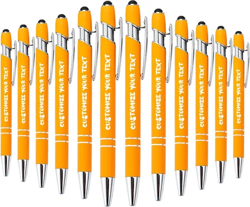 Vista 27 de AIFLM Bolígrafos personalizados con nombre a granel hasta 500 unidades de bolígrafos grabados gratis con tu nombre y texto para negocios