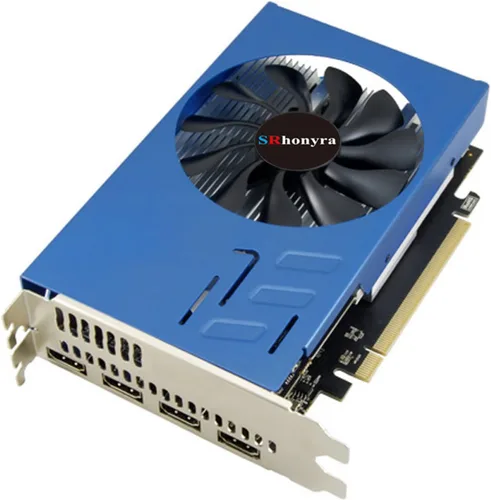 Vista 8 de Tarjeta gráfica GTX 1050 Ti 4 GB 4HDMI 128-Bit Quad Monitor Tarjeta de Video GDDR5 para múltiples pantallas, proyección o pared de video