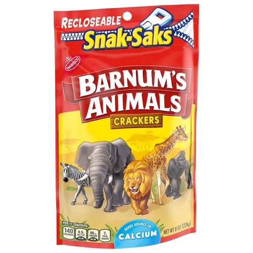 Vista 14 de BARNUM'S Original Animal Crackers, Snacks para niños, Snaks, 8 onzas