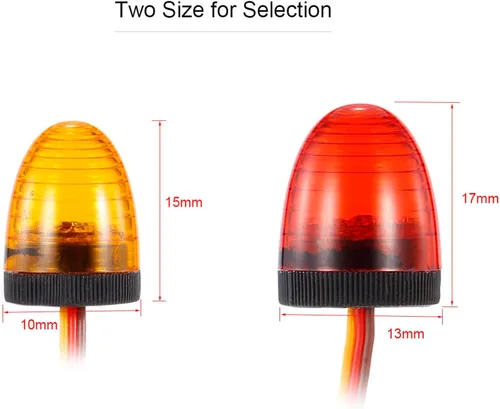 Vista 4 de 2 luces estroboscópicas LED intermitentes para automóvil a control remoto, luces estroboscópicas LED para 1/8 1/10 1/12 SCX10 TRX4 RC Car 1/14 RC