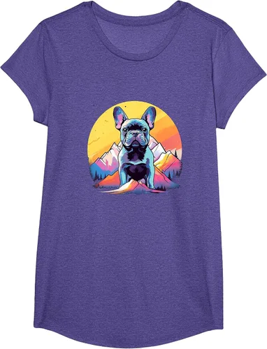 Vista 35 de French Bulldog Dog Men Women Kids T-Shirt Asphalt Grey