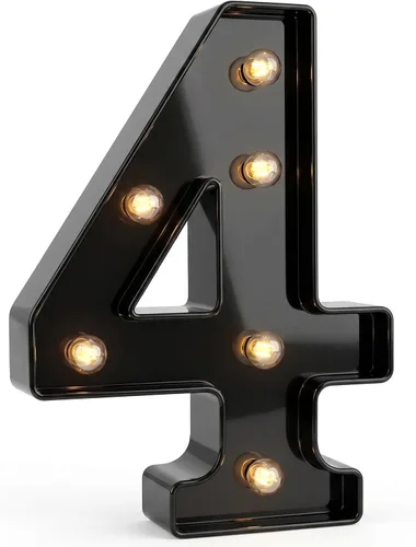 Vista 38 de Números de marquesina LED, números iluminados 2025 para fiestas, letras pequeñas iluminadas, número iluminado a pilas para cumpleaños o decoración