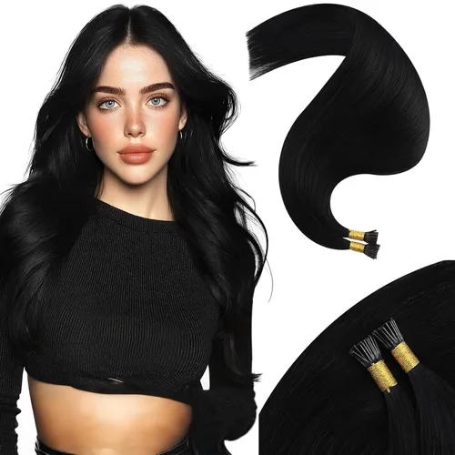 Vista 19 de Moresoo Micro Link - Extensiones de cabello humano, rubio ceniza oscuro