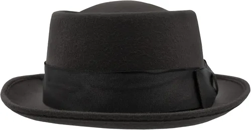 Vista 5 de Nicky Bigs Novelties Sombrero de cerdo para adultos, sombrero de cerdo de fieltro, casual, para navegante, gángster, accesorio de disfraz