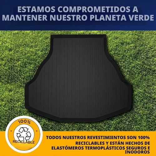 Vista 9 de Forro de carga prémium para Honda Accord LX Sport Sedan 2013-2017 – 100% de protección, alfombrilla de maletero de automóvil de ajuste