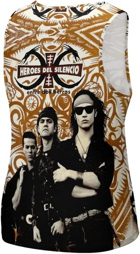Vista 3 de Heroes Del Silencio Senderos De Traicion Tank Tops Men's3D Printing Summer Comfort O-NeckSleeveless Tops