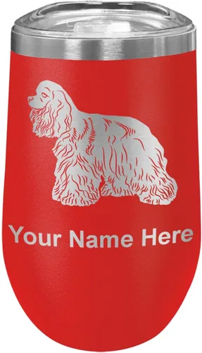Vista 21 de LaserGram Vaso de vino de acero inoxidable de doble pared, grabado personalizado incluido (negro)