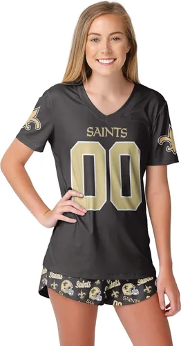 Vista 6 de FOCO NFL womens Nfl Team Logo Ladies Gameday Ready Jersey Pajama Set