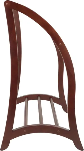 Vista 3 de Winsome Wood – Estantería para colchas con 3 estantes, nogal antiguo (94036)