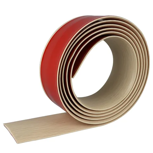 Vista 8 de Tira de transición de suelo, tiras autoadhesivas para suelos laminados, tira divisora plana de vinilo, diseño elegante de grano de madera