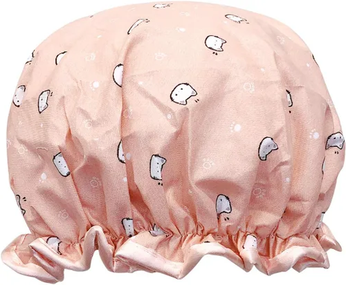 Vista 6 de allydrew Gorros de ducha impermeables reutilizables para cabello largo, cerezas