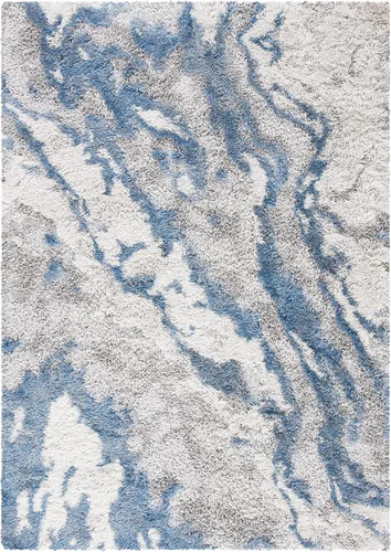 Vista 38 de SAFAVIEH Horizon Shag Collection - Alfombra decorativa, 2 x 3 pies, gris y azul, no desprende pelusa y de fácil cuidado, 2 pulgadas de grosor, ideal